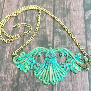 Repurposed upcycled mixed metals necklace